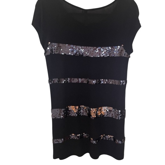 🔥SALE🔥Kische Black Sequin Mini Dress NWTS SZ SM - Picture 2 of 7